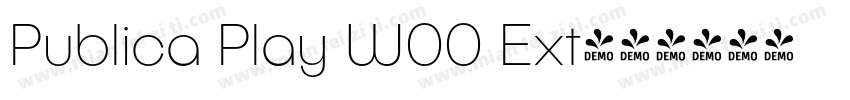 Publica Play W00 Ext字体转换